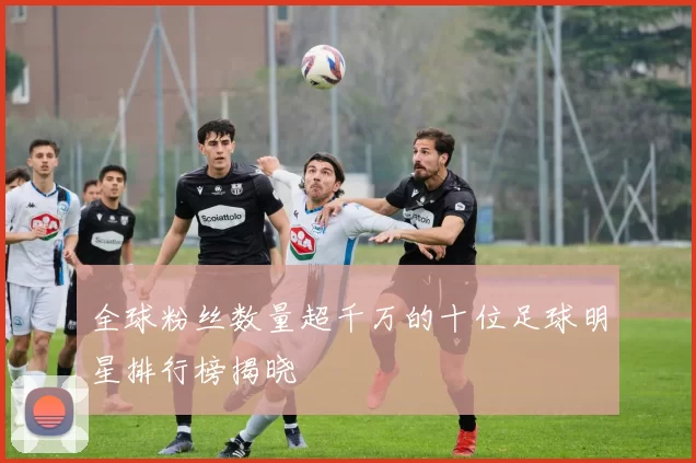 全球粉丝数量超千万的十位足球明星排行榜揭晓